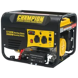 Champion Power Equipment mobiles Stromaggregat Benzin 3500 Watt Notstromaggregat