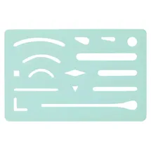 Ecobra Radierschablone 60 x 93 x 0,1 mm