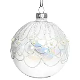SIKORA Highlights 4er Set ausgefallene Christbaumkugeln aus klarem Glas besondere Weihnachtskugel Christbaumschmuck 8cm, Farbe | Modell:Modell Copenhagen klar, Höhe in cm:8 cm