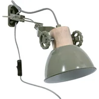 ETC Shop Wandleuchte mit Klemme Klemmleuchte Wand Retro Bettleuchte