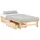 Homestyle4u Bettkasten 2er Set in Braun 82x22 53 cm 2195