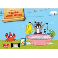 Don Bosco Waschbär wäscht Wäsche. Kamishibai Bildkartenset