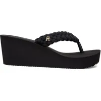 Tommy Hilfiger Th Wedge Braided Summer Sandal Black 37