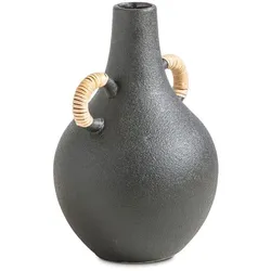 Vase Nairobi 26,5 cm Steinzeug Schwarz