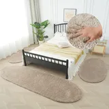 Bruno Banani Hochflor-Bettumrandung BRUNO BANANI "Dana Teppich, Kundenliebling" Gr. 14, beige, H:30mm, Obermaterial: 100% Polyester, Bettumrandungen, unifarben, Mikrofaser, pflegeleicht, Bettvorleger, Schlafzimmer