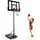 Costway Basketballständer Schwarz 130-305 cm