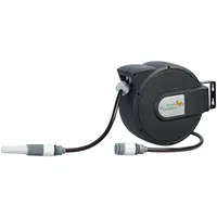 Royal Gardineer Gartenschlauch mit Wand-Box zum automatischen Aufrollen, 9