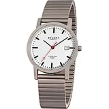 REGENT Titan F-475 Quarz Uhr Armband Silber/Grau 28 mm URF475