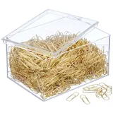 Wedo Büroklammern Metall 26 mm, gold, 1500 Stück