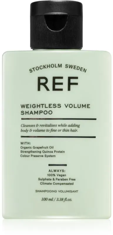 REF Weightless Volume Shampoo Shampoo für feines und schlaffes Haar für einen volleren Haaransatz 100 ml