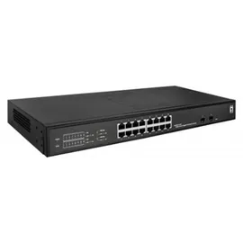 LevelOne GES-2118P Hilbert 18-Port Gigabit PoE Smart Lite Switch - Black