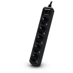 CyberPower B0520SC0-DE Spannungsschutz Schwarz 5 AC-Ausgänge 200 - 250 V 1,8 m