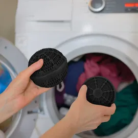 Relaxdays Waschball 4er Set, schwarz