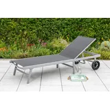 Merxx Gartenliege, Alu/Textil, verstellbar