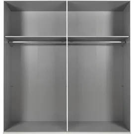 WIMEX Schwebetürenschrank England 225 x 236 x 65 cm Grau/Schwarz