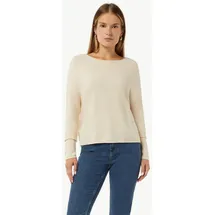 Comma, Longpullover Strickpullover Beige 40