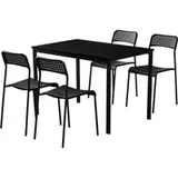 Stuhl Alex schwarz Kunststoff Metall - schwarz