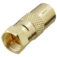 Renkforce RF-4196982 F-Koax-Adapter vergoldet Anschlüsse: F-Stecker, Koax-Buchse IEC