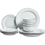 Beliani Chervil Tafelservice 12-tlg. hellblau