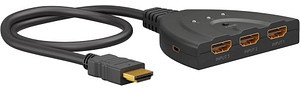 goobay HDMITM-Umschaltbox 3 auf 1 (4K @ 60 Hz)  HDMI HDMI-Switch