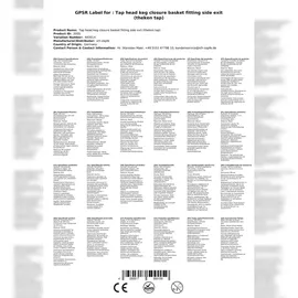 ich-zapfe Zapfkopf Keg Verschluss Korb Fitting seitlicher Ausgang (Thekenanstich)