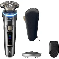 PHILIPS XP9402/11 Elektrorasierer i9000 Prestige Ultra Anthrazit (NanoTech Dual Precision-Klingen, Dreifach-Lift & Cut-System, Reinigungsstation: Nein)