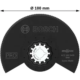 Bosch PRO ACZ 100 SWB Blatt für Multifunktionswerkzeuge 100 mm, - 2608669123