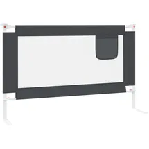 vidaXL Bettschutzgitter 120 x 25 cm dunkelgrau