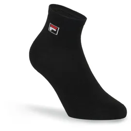Fila UNISEX QUARTER PLAIN SOCKS 6-Paar Schwarz 35-38