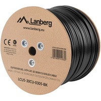 LANBERG LCU5-12CU-0305-BK Netzwerkkabel Schwarz 305 m Cat5e U/UTP (UTP)