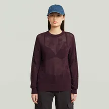 G-Star Pointelle Pullover Rot XS