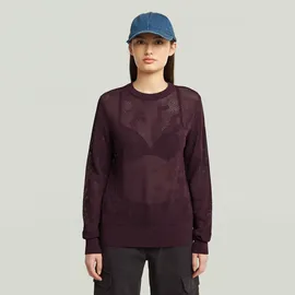 G-Star Pointelle Pullover Rot XS