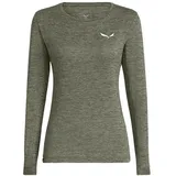 Salewa Puez Melange Dry ́ton Langarm-t-shirt - Faded Green Melange - 2XL