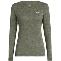 Salewa Puez Melange Dry ́ton Langarm-t-shirt - Faded Green Melange - 2XL