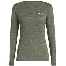 Salewa Puez Melange Dry Tee W Faded Green Melange 2XL
