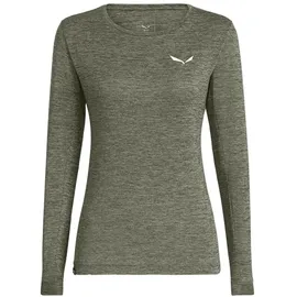 Salewa Puez Melange Dry Tee W Faded Green Melange 2XL