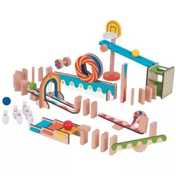 Tooky Toy: Holz-Domino-Bahn
