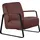 W.Schillig Cocktailsessel quadroo Velourgewebe 65 x 82 x 82 cm Rot mit Kissen