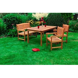 Garten-Essgruppe MERXX "Lima", braun, Sitzmöbel-Sets