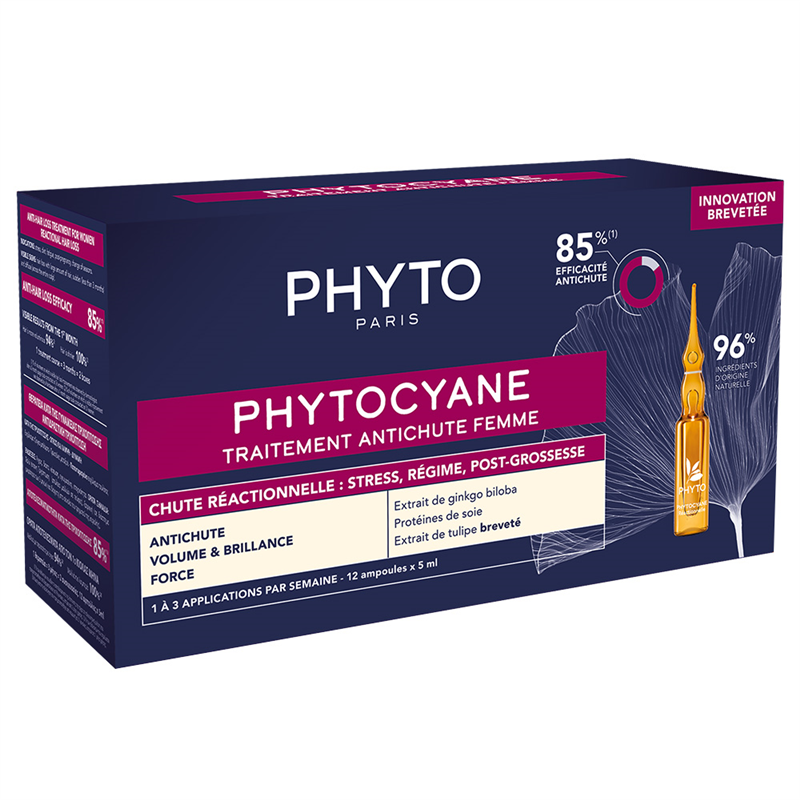 Phyto Phytocyane Anti-Haarausfall Kur temporärer Haarausfall 12 x 5 ml