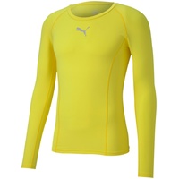 Puma Liga Baselayer Tee LS T-Shirt Longsleeve, Fluo Yellow, XL