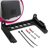 mobilefox Wandhalterung passend für Telekom Speedport Smart 4 | 4 Plus Router Wandhalter WLAN Halterung Halter mit Kabelmanagment, dual Band