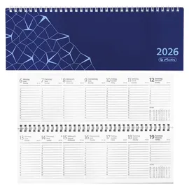 Herlitz Tischkalender Compact blau 2026