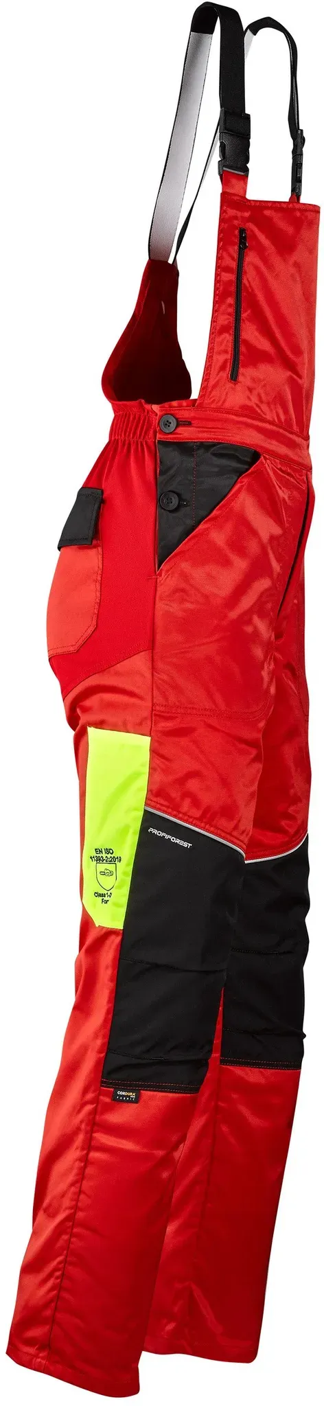 Profiforest Schnittschutz-Latzhose Basic, rot, S