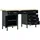 vidaXL Arbeitstisch Stahl 160 x 60 x 85 cm schwarz