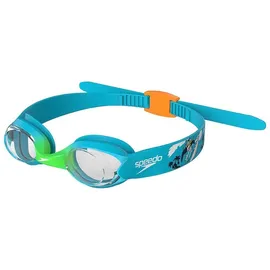 Speedo Illusion Schwimmbrille Azure/Fluo Grün/Fluo Orange Einheitsgröße