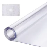 Vevor Kunststoff-Tischdecke, 101,6 x 152,4 cm, 1,5 mm dick, transparenter Tischschutz, rechteckige PVC-Schreibtischunterlage, wasserdichte und leicht zu reinigende Schreibtischunterlage, Tischdecke