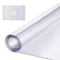 Vevor Kunststoff-Tischdecke, 101,6 x 152,4 cm, 1,5 mm dick, transparenter Tischschutz, rechteckige PVC-Schreibtischunterlage, wasserdichte und leicht zu reinigende Schreibtischunterlage, Tischdecke
