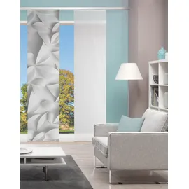 Vision Schiebegardine "FLYNN" Gr. 1, grau, B:60cm H:260cm, Polyester, Gardinen, SCHIEBEVORHANG, BAMBUS, DIGITALDRUCK