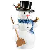 Erzgebirgische Volkskunst Richard Glässer GmbH Weihnachtsszene Glässer Volkskunst 'Räuchermann Schneemann, groß' 25cm